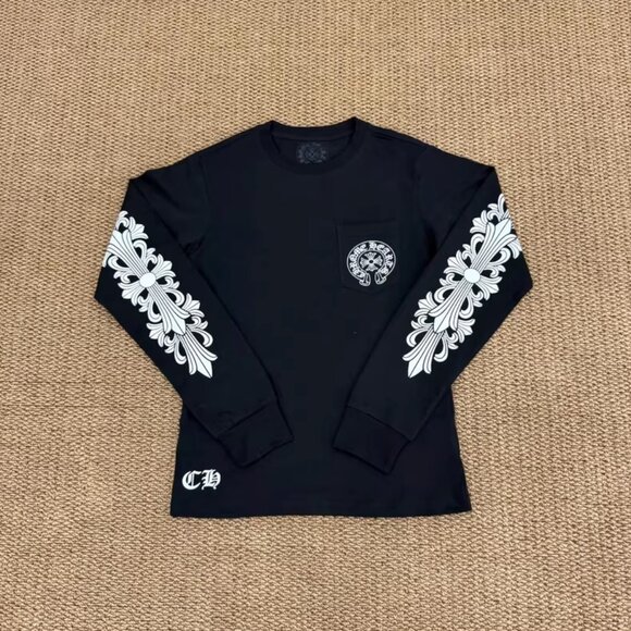 Chrome Hearts Black Long-Sleeved T-shirt - Picture 1 of 3